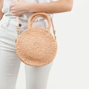 Clare V.-Petite Alice Straw Bag